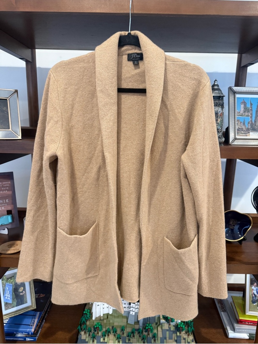 J Crew Open-front sweater-blazer in everyday cashmere - Picture 2 of 6